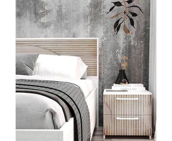 Спальня «Монтале» КМК 0966, бетон пайн светлый/астана, изображение 5 | Интернет магазин мебели и декора LifeDekor