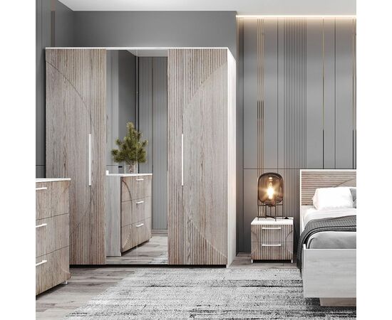 Спальня «Монтале» КМК 0966, бетон пайн светлый/астана, изображение 7 | Интернет магазин мебели и декора LifeDekor