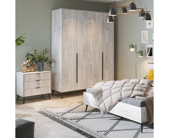 Шкаф «Саванна» 4Д КМК 0973.14, бетон пайн светлый, изображение 4 | Интернет магазин мебели и декора LifeDekor