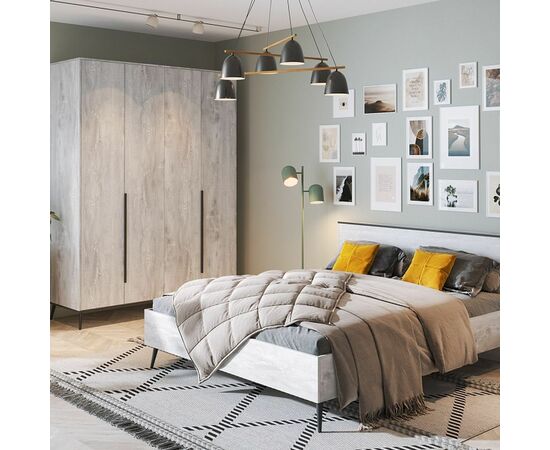 Шкаф «Саванна» 4Д КМК 0973.14, бетон пайн светлый, изображение 5 | Интернет магазин мебели и декора LifeDekor