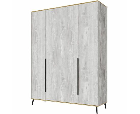 Шкаф «Саванна» 4Д КМК 0973.14, бетон пайн светлый/дуб наварра, изображение 2 | Интернет магазин мебели и декора LifeDekor