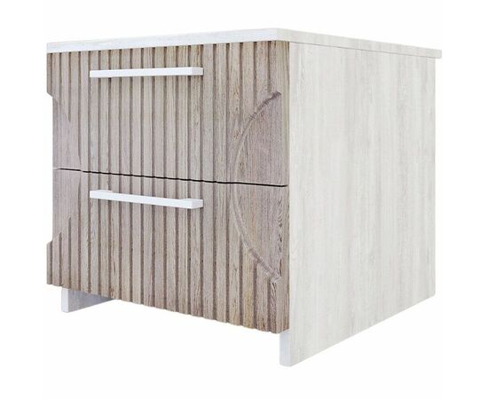 Тумба «Монтале» 2Я КМК 0966.19, бетон пайн светлый/астана, изображение 2 | Интернет магазин мебели и декора LifeDekor