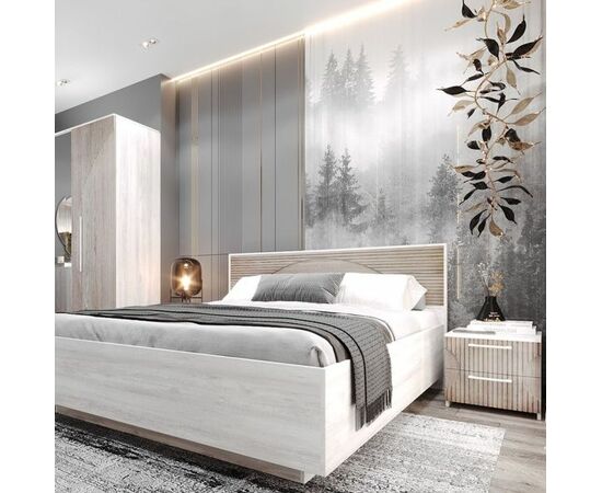 Спальня «Монтале» КМК 0966, бетон пайн светлый/астана | Интернет магазин мебели и декора LifeDekor