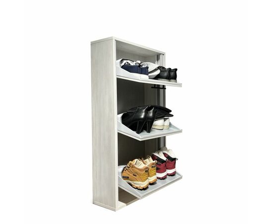 Обувница ЛАЙТ 3 МП (Выбеленное дерево / Выбеленное дерево), изображение 2 | Интернет магазин мебели и декора LifeDekor