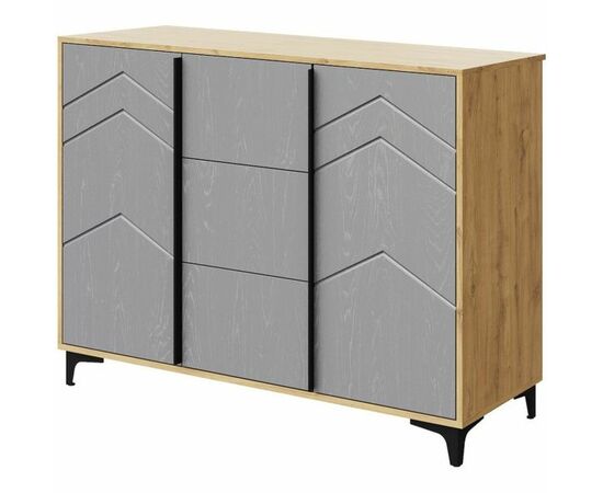Комод «Тиана» КМК 0967.16, дуб наварра/графит | Интернет магазин мебели и декора LifeDekor