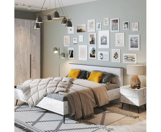 Спальня «Саванна» КМК 0973, бетон пайн светлый | Интернет магазин мебели и декора LifeDekor