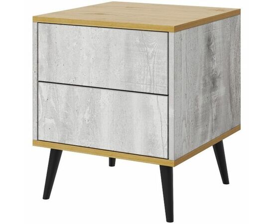 Тумба «Саванна» 2Я КМК.0973.19, бетон пайн светлый/дуб наварра | Интернет магазин мебели и декора LifeDekor