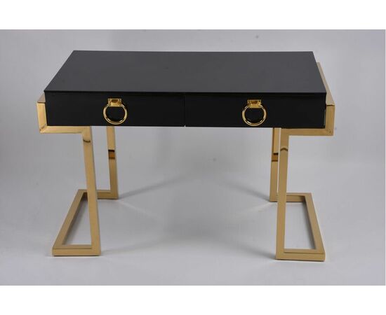 Стол-консоль Атлас МС9002-120В, 120х60х78 см, черный глянцевый | Интернет магазин мебели и декора LifeDekor