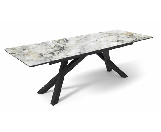 Стол DikLine SKD160 Керамика FNZW 162806176 ARCTIK OCEAN/подстолье черное/опоры черные (2 уп.),, изображение 2 | Интернет магазин мебели и декора LifeDekor