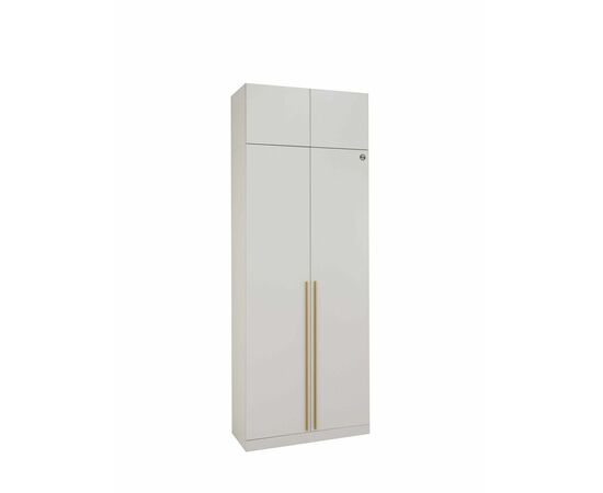 Шкаф Николь-2, Кашемир/Сатиновое золото, изображение 6 | Интернет магазин мебели и декора LifeDekor