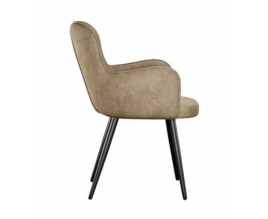 Стул DikLine 503 поворотный SB4 бежевый, ножки черные, изображение 3 | Интернет магазин мебели и декора LifeDekor