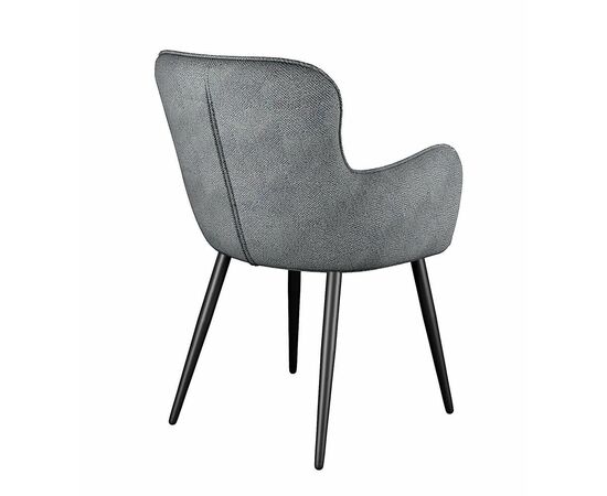 Стул DikLine 503 поворотный SB6 св.сер, ножки черные, изображение 2 | Интернет магазин мебели и декора LifeDekor