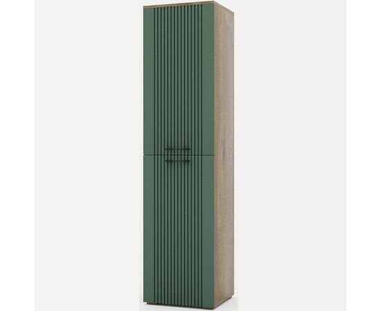 Шкаф «Монреаль» 2Д КМК 0986.1, дуб канзас/зеленый матовый, изображение 2 | Интернет магазин мебели и декора LifeDekor