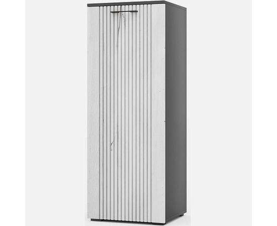 Стенка «Монреаль» КМК 0986, антрацит/дуб канадский арктик, изображение 5 | Интернет магазин мебели и декора LifeDekor