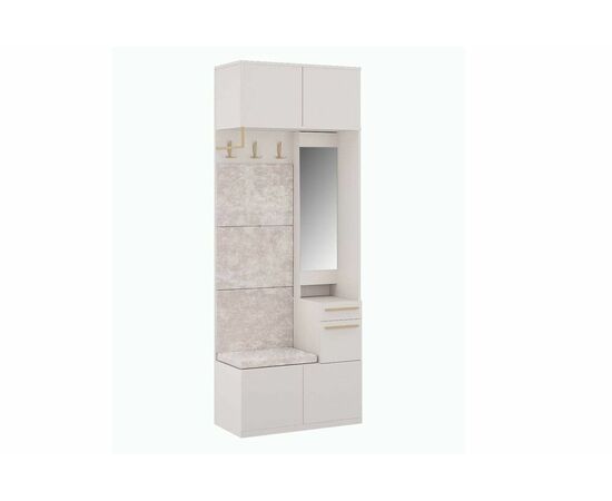 Прихожая Николь-1 Сатиновое золото, изображение 3 | Интернет магазин мебели и декора LifeDekor