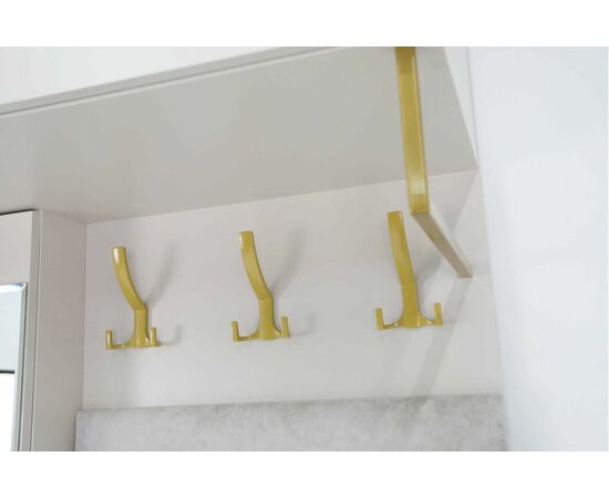 Прихожая Николь-1 Сатиновое золото, изображение 10 | Интернет магазин мебели и декора LifeDekor