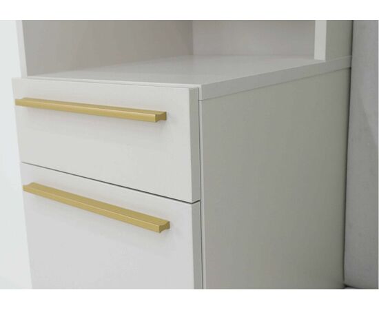 Прихожая Николь-1 Сатиновое золото, изображение 8 | Интернет магазин мебели и декора LifeDekor