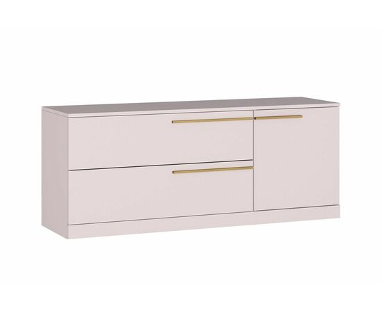 Тумба ТВ  Николь-3, Сатиновое золото, изображение 4 | Интернет магазин мебели и декора LifeDekor