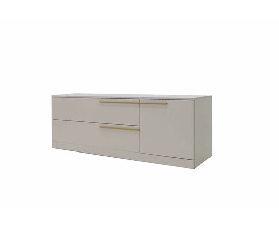 Тумба ТВ  Николь-3, Сатиновое золото, изображение 7 | Интернет магазин мебели и декора LifeDekor