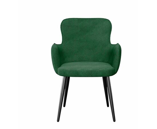 Стул DikLine 503 поворотный SB1 зеленый, ножки черные, изображение 4 | Интернет магазин мебели и декора LifeDekor