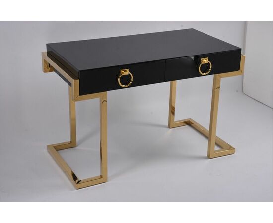 Стол-консоль Атлас МС9002-120В, 120х60х78 см, черный глянцевый, изображение 4 | Интернет магазин мебели и декора LifeDekor