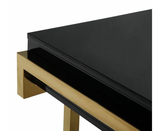 Стол-консоль Атлас МС9002-120В, 120х60х78 см, черный глянцевый, изображение 7 | Интернет магазин мебели и декора LifeDekor