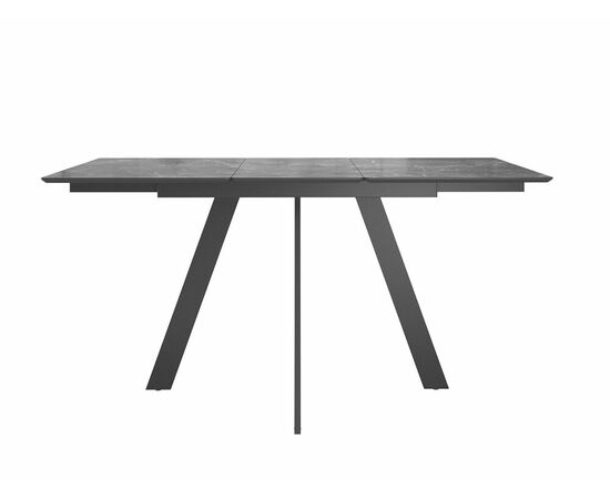 Стол DikLine DKD120, керамика 120(160)х80, мрамор черный матовый, опоры черные (2 уп.), изображение 5 | Интернет магазин мебели и декора LifeDekor