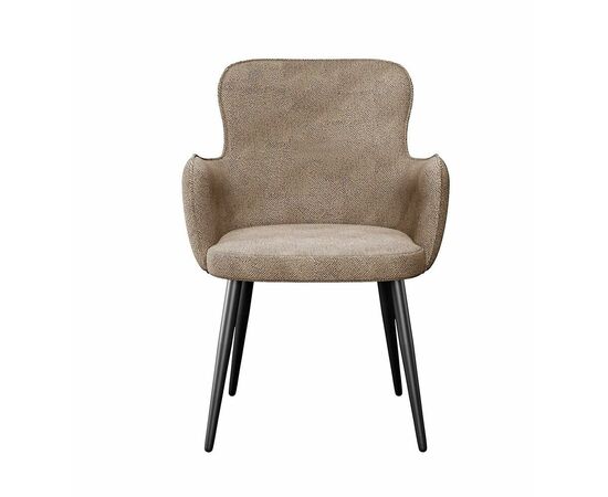 Стул DikLine 503 поворотный SB4 бежевый, ножки черные, изображение 4 | Интернет магазин мебели и декора LifeDekor