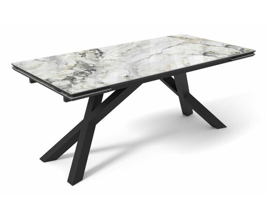 Стол DikLine SKD160 Керамика FNZW 162806176 ARCTIK OCEAN/подстолье черное/опоры черные (2 уп.), | Интернет магазин мебели и декора LifeDekor