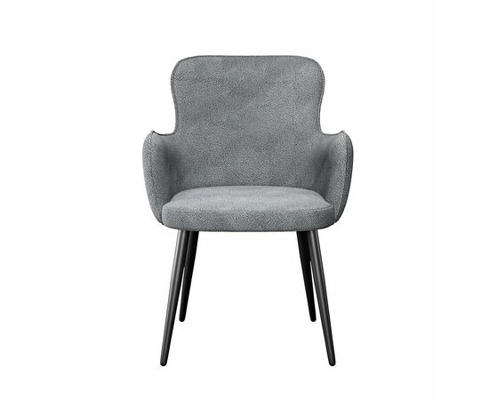 Стул DikLine 503 поворотный SB6 св.сер, ножки черные, изображение 4 | Интернет магазин мебели и декора LifeDekor