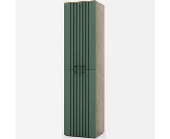 Шкаф «Монреаль» 2Д КМК 0986.1, дуб канзас/зеленый матовый | Интернет магазин мебели и декора LifeDekor