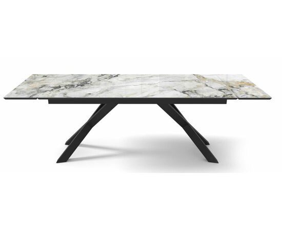 Стол DikLine SKD160 Керамика FNZW 162806176 ARCTIK OCEAN/подстолье черное/опоры черные (2 уп.),, изображение 3 | Интернет магазин мебели и декора LifeDekor