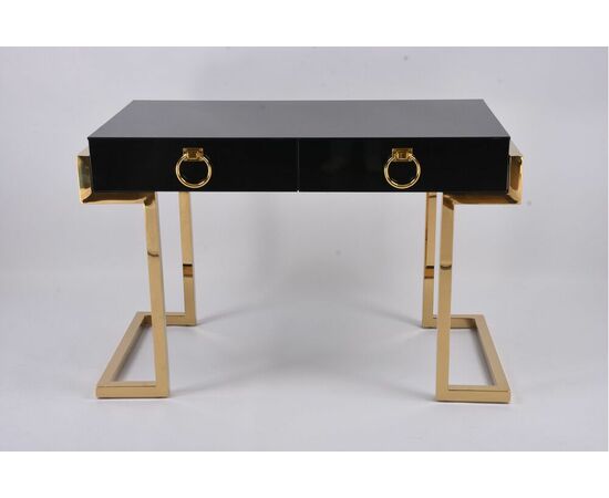 Стол-консоль Атлас МС9002-120В, 120х60х78 см, черный глянцевый, изображение 2 | Интернет магазин мебели и декора LifeDekor