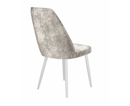 Стул DikLine 326 M02 бежевый, ножки белые, изображение 3 | Интернет магазин мебели и декора LifeDekor