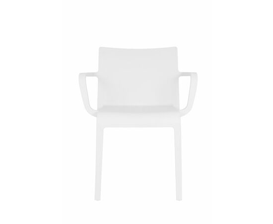 Стул Turn, белый пластик с подлокотниками, изображение 2 | Интернет магазин мебели и декора LifeDekor