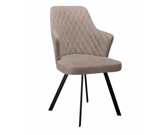 Стул DikLine 345 K4 капучино, ножки черные | Интернет магазин мебели и декора LifeDekor