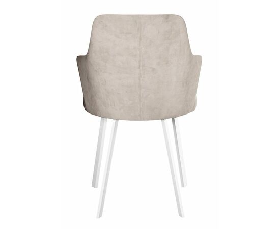 Стул DikLine 345 C103 крем, ножки белые, изображение 5 | Интернет магазин мебели и декора LifeDekor