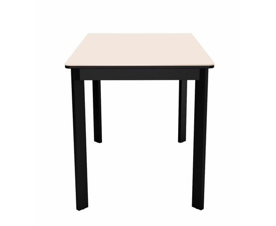 Стол DikLine LK90 Керамика Krater Perla (бежевый матовый) /подстолье черное/опоры черные, изображение 2 | Интернет магазин мебели и декора LifeDekor