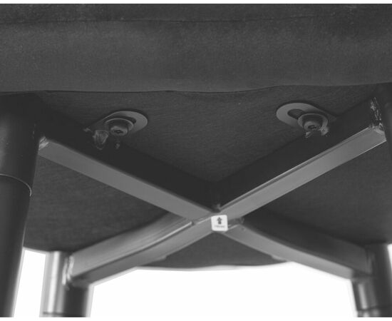 Стул полубарный DOBRIN OLIVIA, черные матовые ножки, черный велюр (108-77), Вариант: черные матовые ножки, черный велюр (108-77), изображение 8 | Интернет магазин мебели и декора LifeDekor