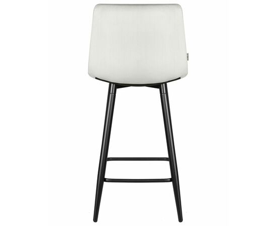 Стул полубарный DOBRIN OLIVIA, черные матовые ножки, светло-серый велюр (108-52), Вариант: черные матовые ножки, светло-серый велюр (108-52), изображение 5 | Интернет магазин мебели и декора LifeDekor