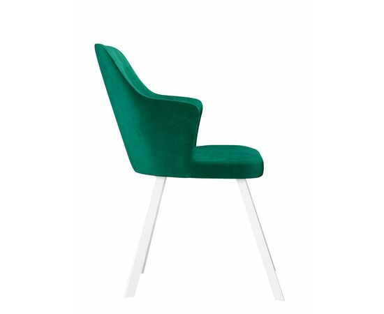 Стул DikLine 345 K13 изумруд, ножки белые, изображение 4 | Интернет магазин мебели и декора LifeDekor