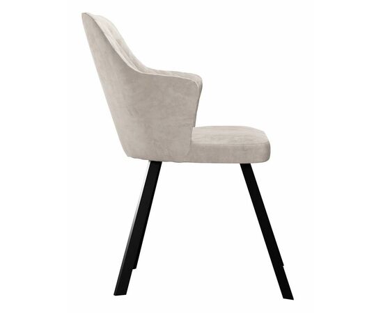 Стул DikLine 345 C103 крем, ножки черные, изображение 4 | Интернет магазин мебели и декора LifeDekor