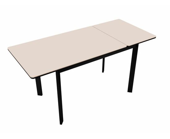 Стол DikLine LK110 Керамика Krater Perla (бежевый матовый) /подстолье черное/опоры черные, изображение 4 | Интернет магазин мебели и декора LifeDekor