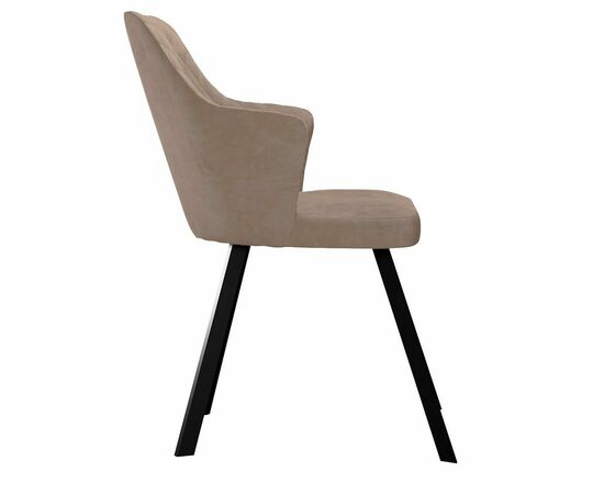 Стул DikLine 345 K4 капучино, ножки черные, изображение 4 | Интернет магазин мебели и декора LifeDekor