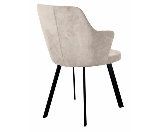 Стул DikLine 345 C103 крем, ножки черные, изображение 3 | Интернет магазин мебели и декора LifeDekor