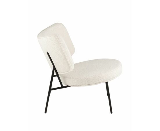 Кресло District Lounge букле белый | Интернет магазин мебели и декора LifeDekor