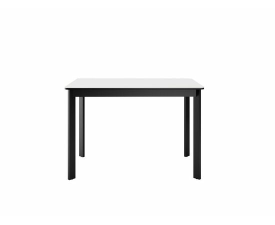 Стол DikLine LK90 Керамика Mono white (белый матовый) /подстолье черное/опоры черные, изображение 5 | Интернет магазин мебели и декора LifeDekor