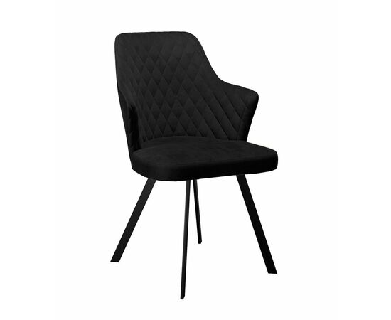 Стул DikLine 345 K21 черный, ножки черные | Интернет магазин мебели и декора LifeDekor
