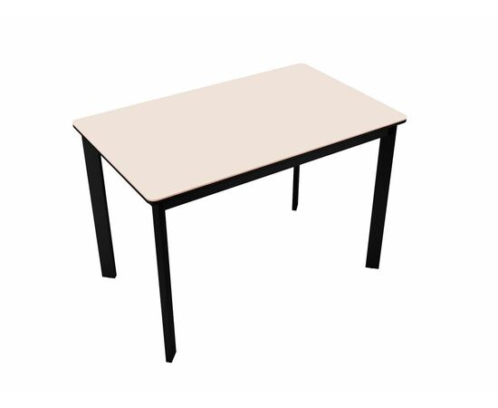 Стол DikLine LK90 Керамика Krater Perla (бежевый матовый) /подстолье черное/опоры черные, изображение 3 | Интернет магазин мебели и декора LifeDekor