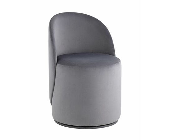 Пуф Loreen вращающийся велюр серый | Интернет магазин мебели и декора LifeDekor